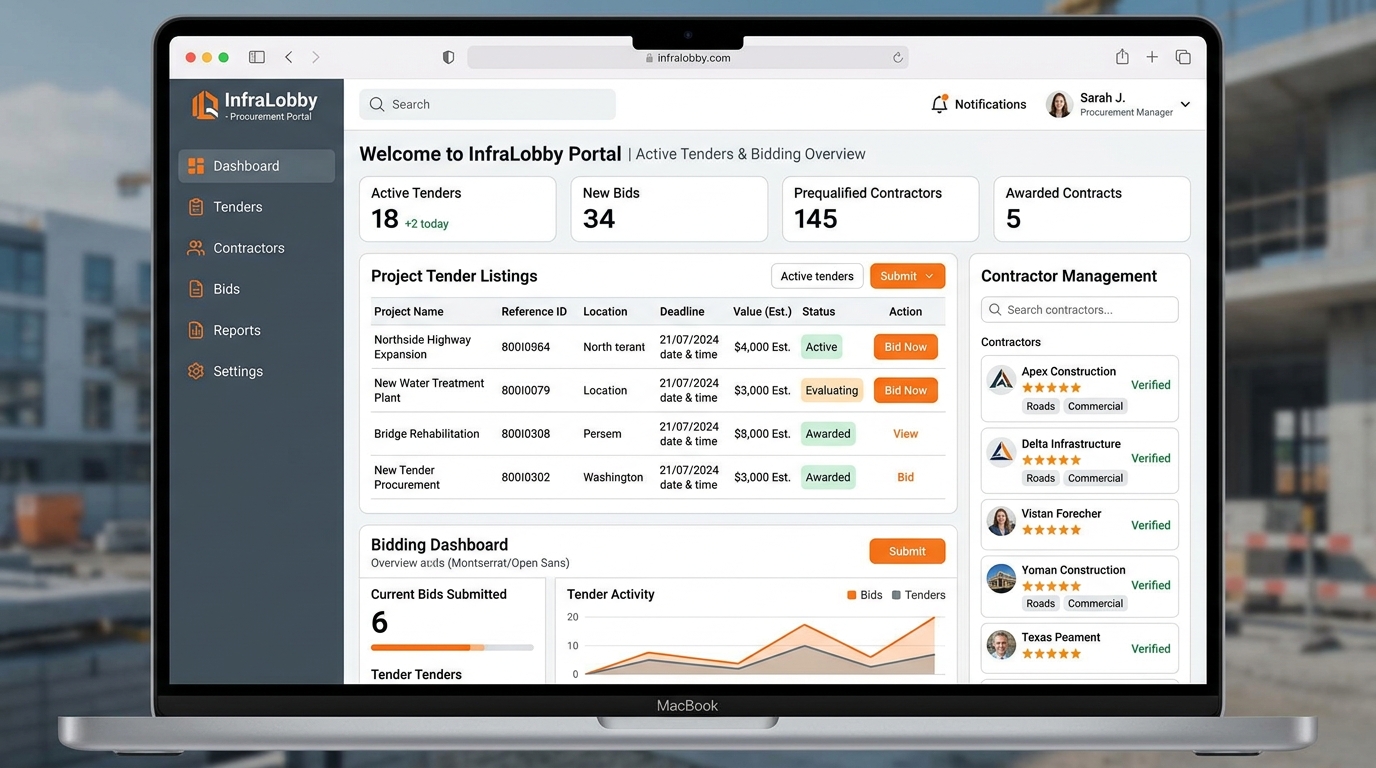 InfraLobby Procurement Portal