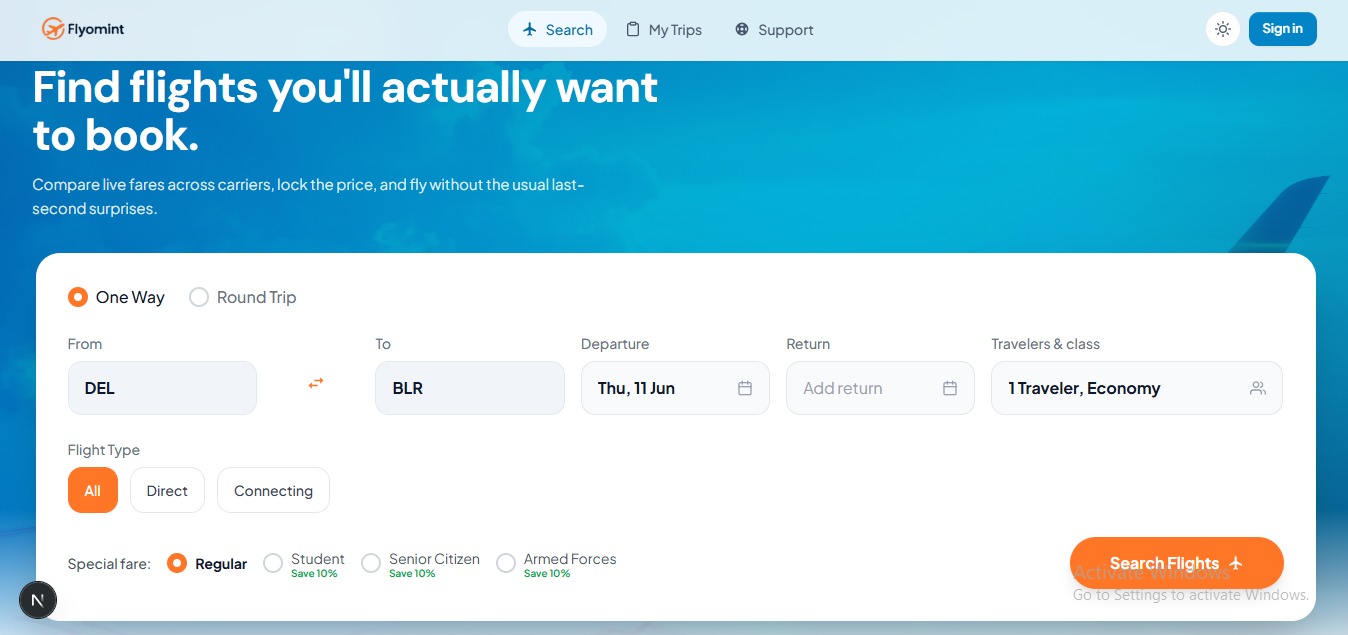 Flyomint Dashboard
